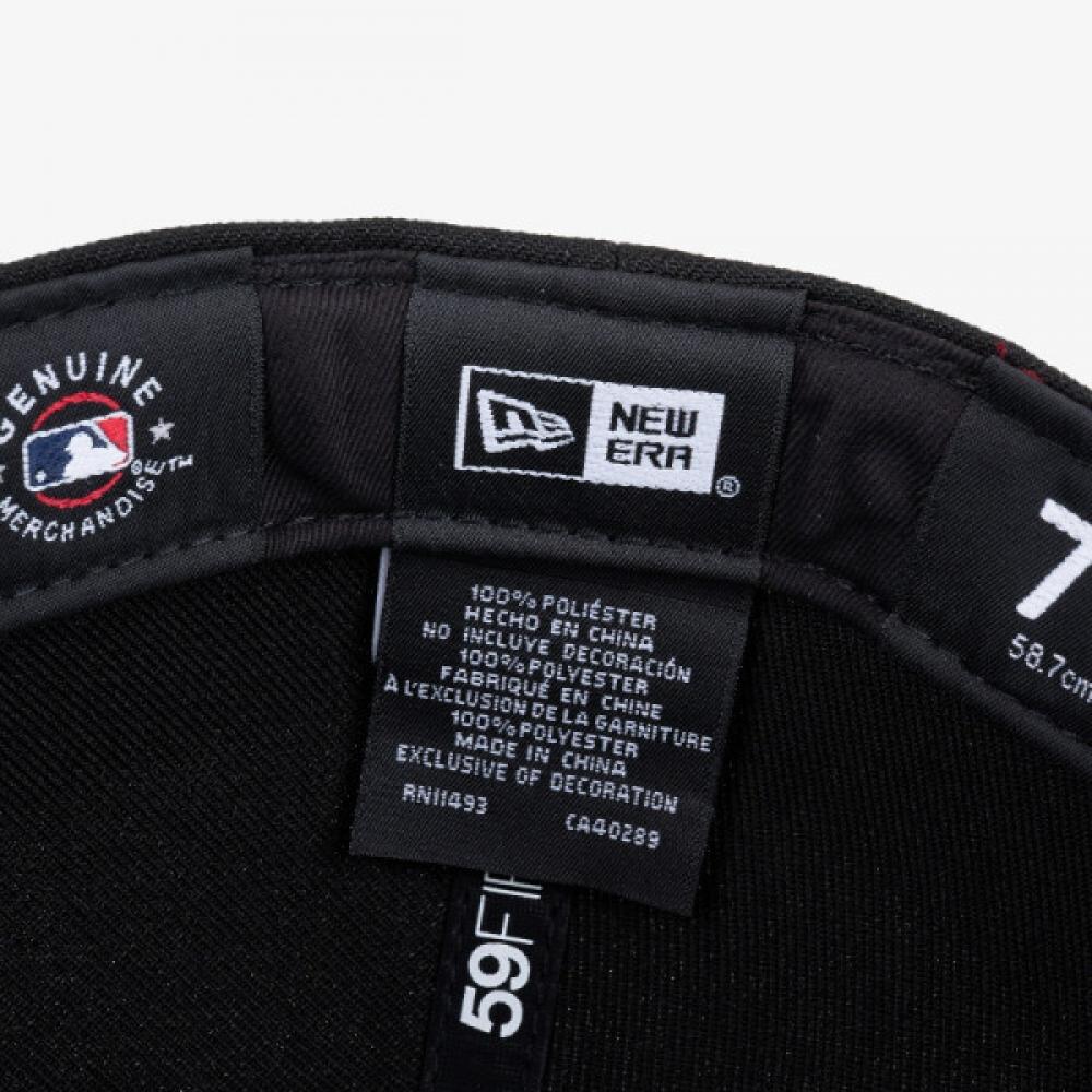 New Era New York Yankees Basic Cap Black White