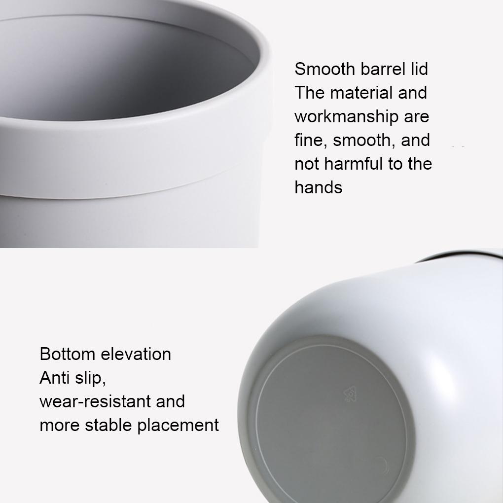 Plastic Wide Application Trash Can For Kitchen And Bathroom Large Capacity And Durable Trash Bin