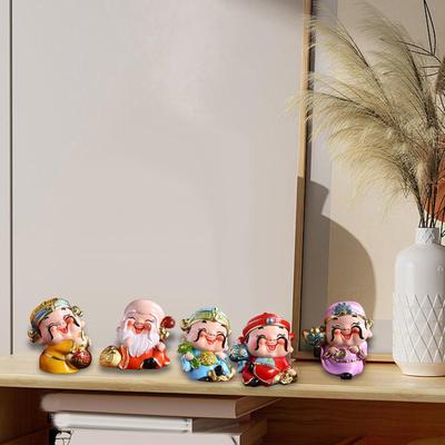 Gott der Figur Reichtum Statue Fengshui Kreative Mini-Desktop-Ornament für Tisch Schlafzimmer