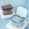 Portable Retainer Case With Mirror Sealed Denture Box Waterproof Orthodontic Aligner Holder For Travel