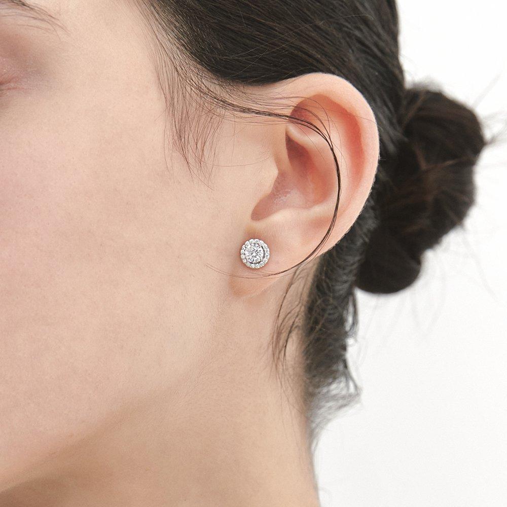 

Essence Silver (W) Tennis 2Way Earrings White Hl4E32415W9Xxx