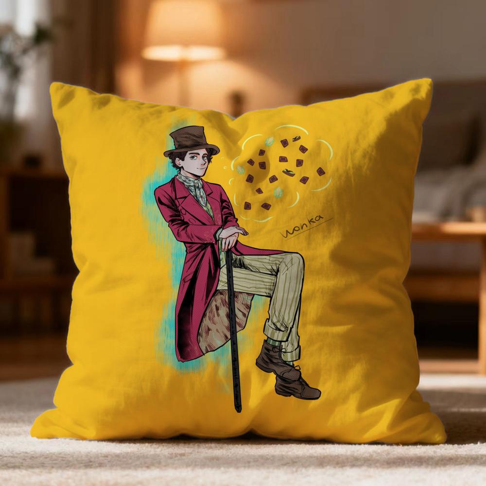 Hot WWonkaed Cushion Cover Soft Washable Pillow Case Multi-Scene for Couch Bed Travel Office Use