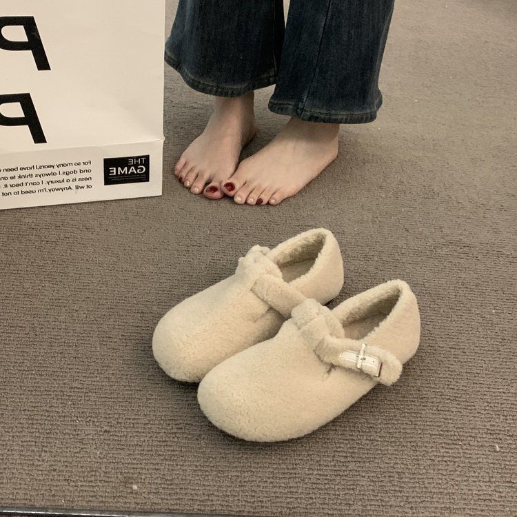 

Женские повседневные женские кроссовки с коротким носком Modis Square Toe Flats New Cute Dress Spring Slip-On Flock 2024 40 абрикосовый