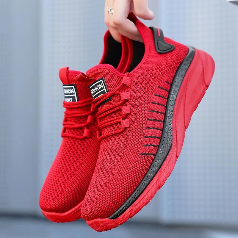 2025 Sommer Neue Herren Trendige Schuhe Atmungsaktives Mesh Weiche Sohle Laufende Lässige Sportschuhe