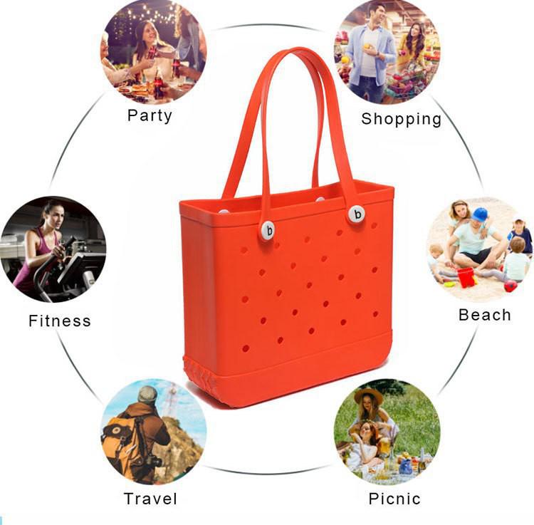 EVA Beach Bag: Waterproof, Large Capacity, Easy-to-Clean Storage for Swimming