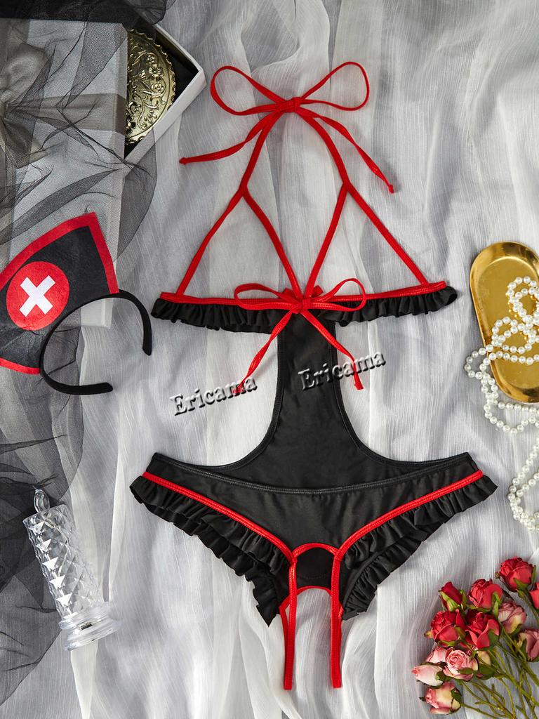 Sexy Lingerie Women Underwear Erotic Baby Doll Lingerie Porno Costumes Sexy Nurse Dress Cosplay Uniform Lenceria Sexi Role Play