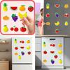 Set di Frutta Cartoon da 10 Pezzi/Laccetto Magnetico, Confezione Regalo Festa di Famiglia con Frutta Cartoon, Riconoscimento Interattivo della Frutta in Famiglia