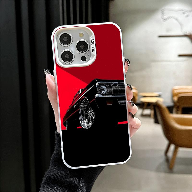 Classic Vintage Retro Car Soft Phone Case for iPhone 15 16 17 Pro Max 17Air 16E 14 Plus 13 12 Mini Shockproof Cover Back Shell