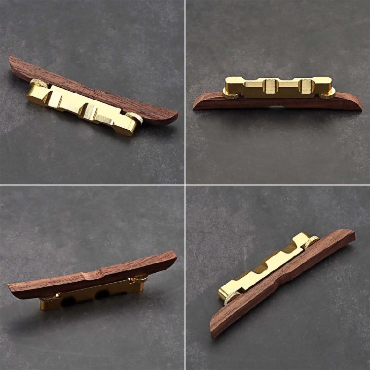 Guitar Bridge Rosewood Base Saddles Height Adjustable Guitar Bridge Replacement String Instrument Accessories Enduring