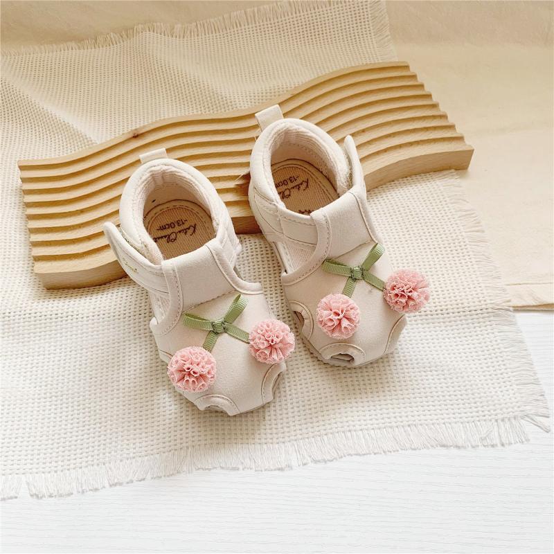 Baby Girl's Breathable Anti-Slip Soft Bottom Sandals Toddler Learning To Walk Shoes Cute Summer Footwear Comfort Walking Shoes