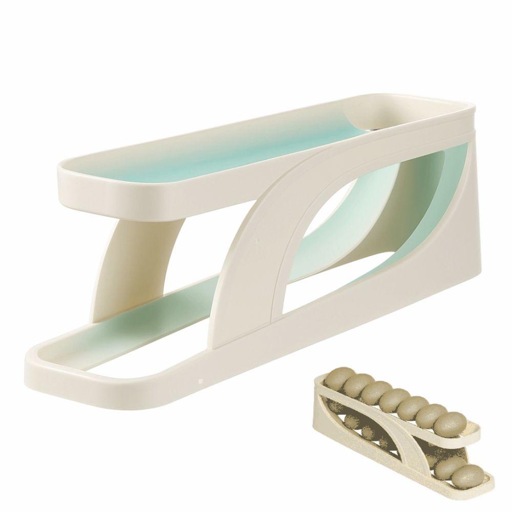 Rolldown Design Egg Dispenser Box Automatic Scrolling Automatic Rolling Egg Holder  Kitchen Storage