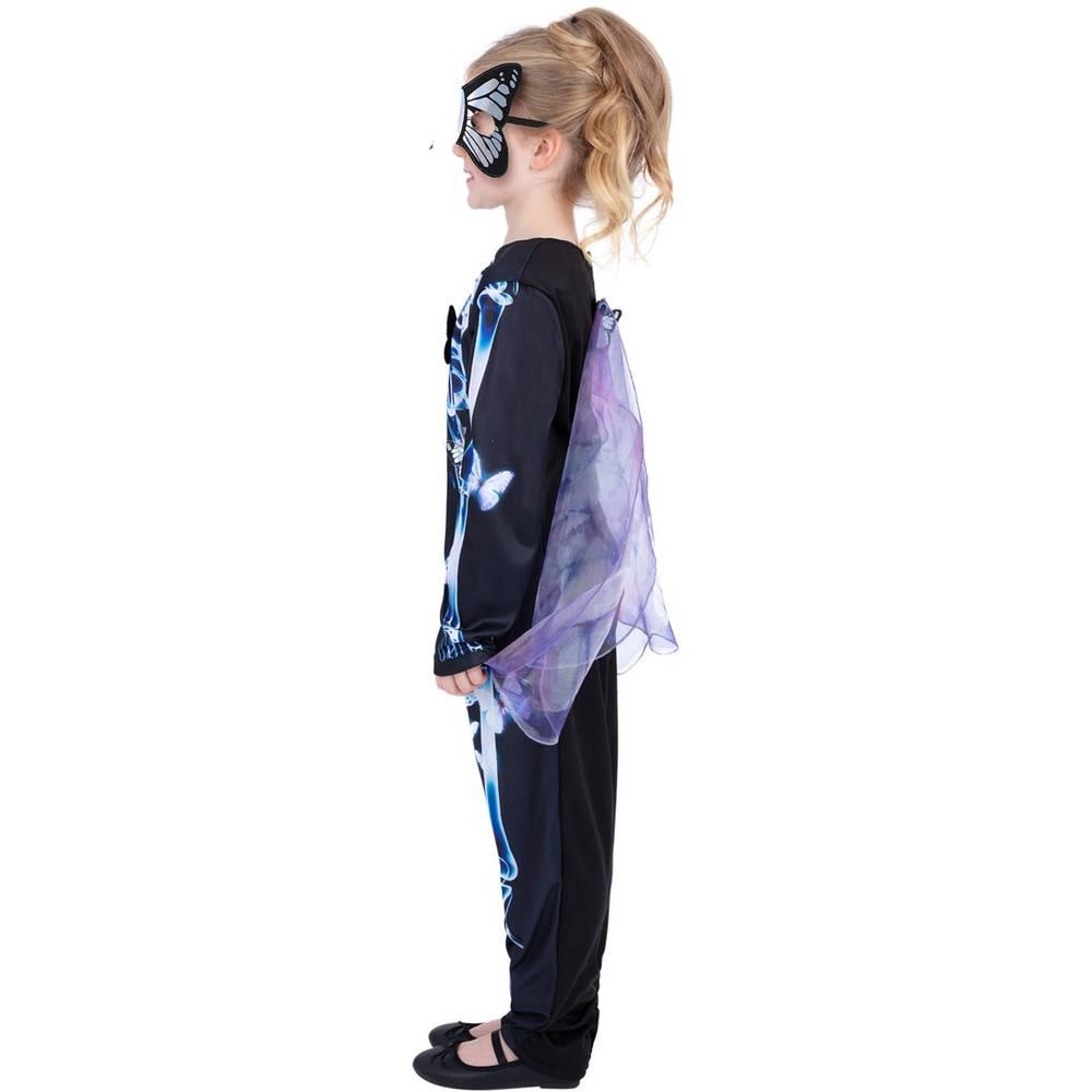 Smiffys Girls Butterfly Skeleton Costume Set