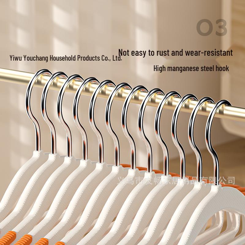 Thickened Non-Slip Traceless Sweater Hanger: Dual-Use Anti-Bump Plastic Clothes Support for Drying