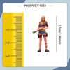 1/64 Western Girl Figure Model Layout Decoration Car Accessory Trains Architectural Collection