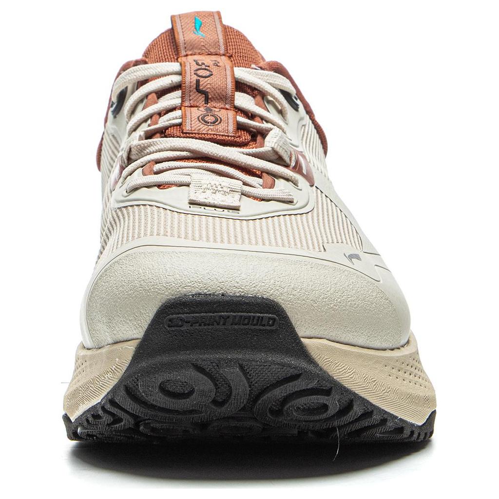 Li Ning Soft Plus Fashion Versatile Lightweight Non-Slip Thick Sole Height Increasing Shock Absorbing Durable Low-Top Casual Shoes AGLU087-5