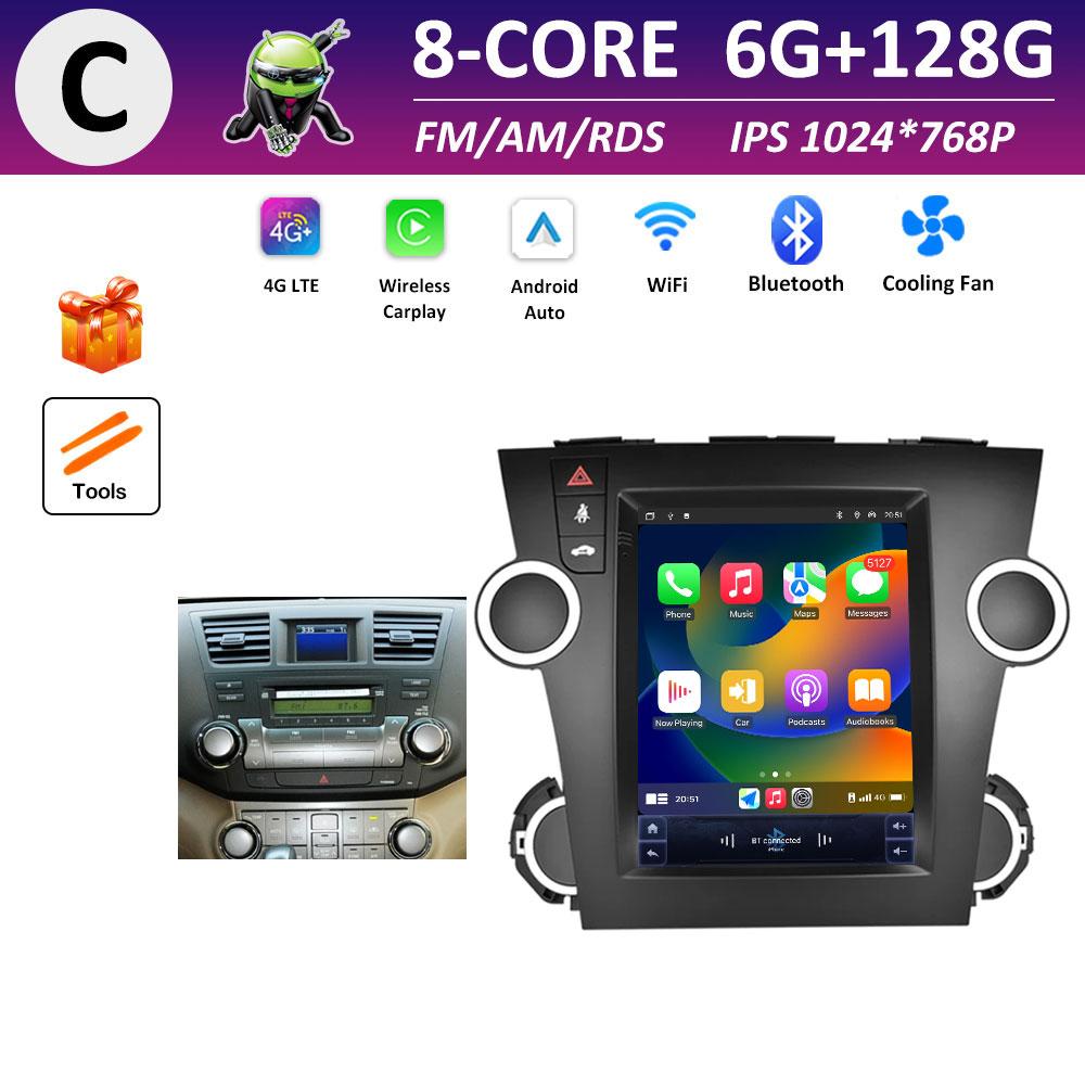 Android Intelligent System for Toyota Highlander 2009 2010 2011 2012 - 2014 GPS Navigation WIFI IPS Touch Screen Auto Tools WIFI