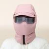 Winter Ski Mask with Glasses Neck Warmer Windproof Full Face Covers Cycling Mask Trapper Hat Unisex Sport Ski Headwear