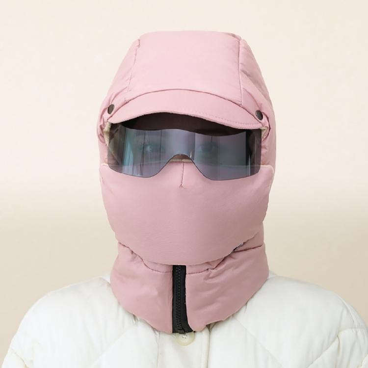 Winter Ski Mask with Glasses Neck Warmer Windproof Full Face Covers Cycling Mask Trapper Hat Unisex Sport Ski Headwear
