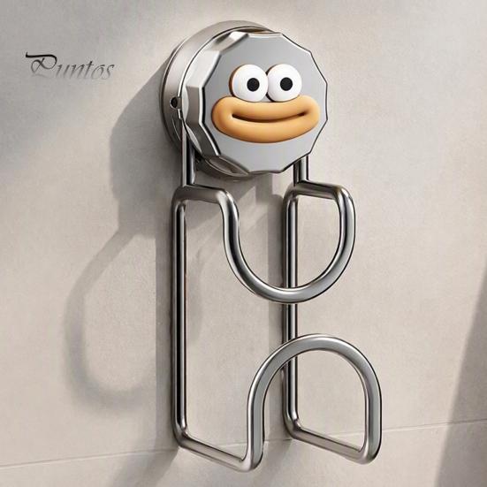 No Drill Wall Hanging Rack Suction Cup Hook for Washbasins, Punch Heavy Duty Vacuum Hanger, Removable Rental Home Cartoon Design Reusable Anti