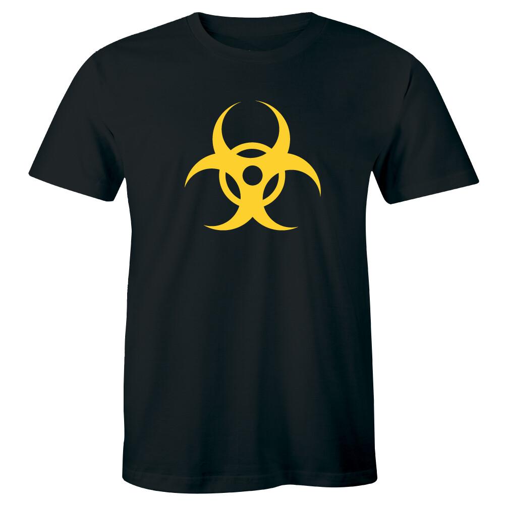 Biohazard Symbol Shirt Radioactive Danger Warning Toxic Men s T-shirt Tee XXL