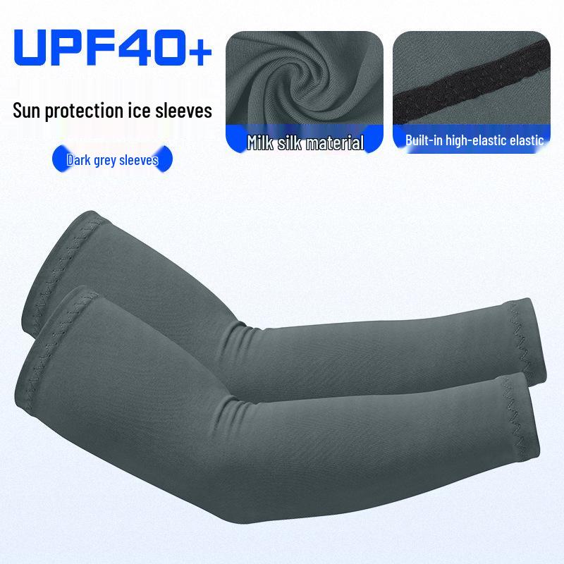 Damen UV-Schutz Eis-Seide Radsport Armstulpen - Leichte, atmungsaktive, elastische Ärmel für Sonnenschutz und Narbenabdeckung.