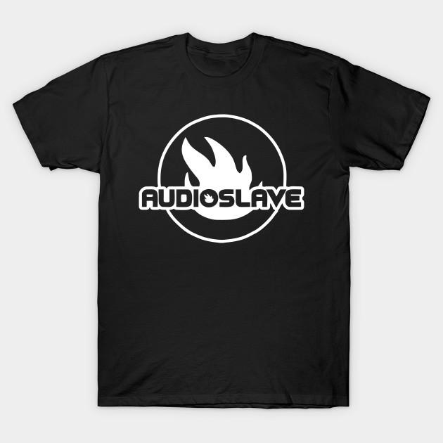 

Men Black Print T-shirt Audioslave Band No-Cut Transfer Paper Print Cotton Tshirt XL чорний