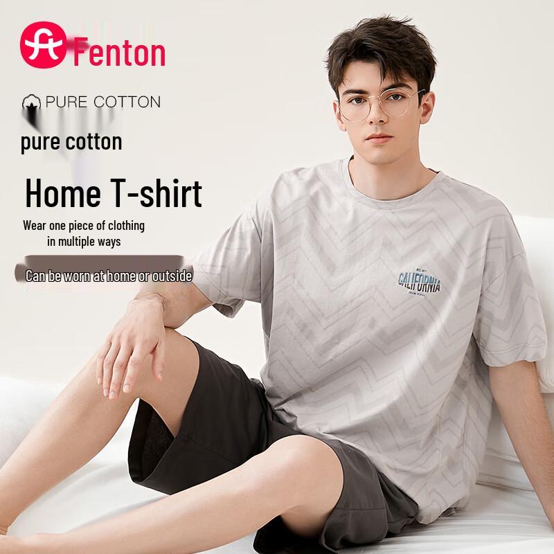 Fenteng Women s Pure Cotton Casual Summer Loungewear Set XL