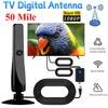 50 Miles Digital TV Antenna with Signal Booster Indoor HDTV Amplified Signal Booster 4K HD 1080P 25DBI Plug Play for Outdoor