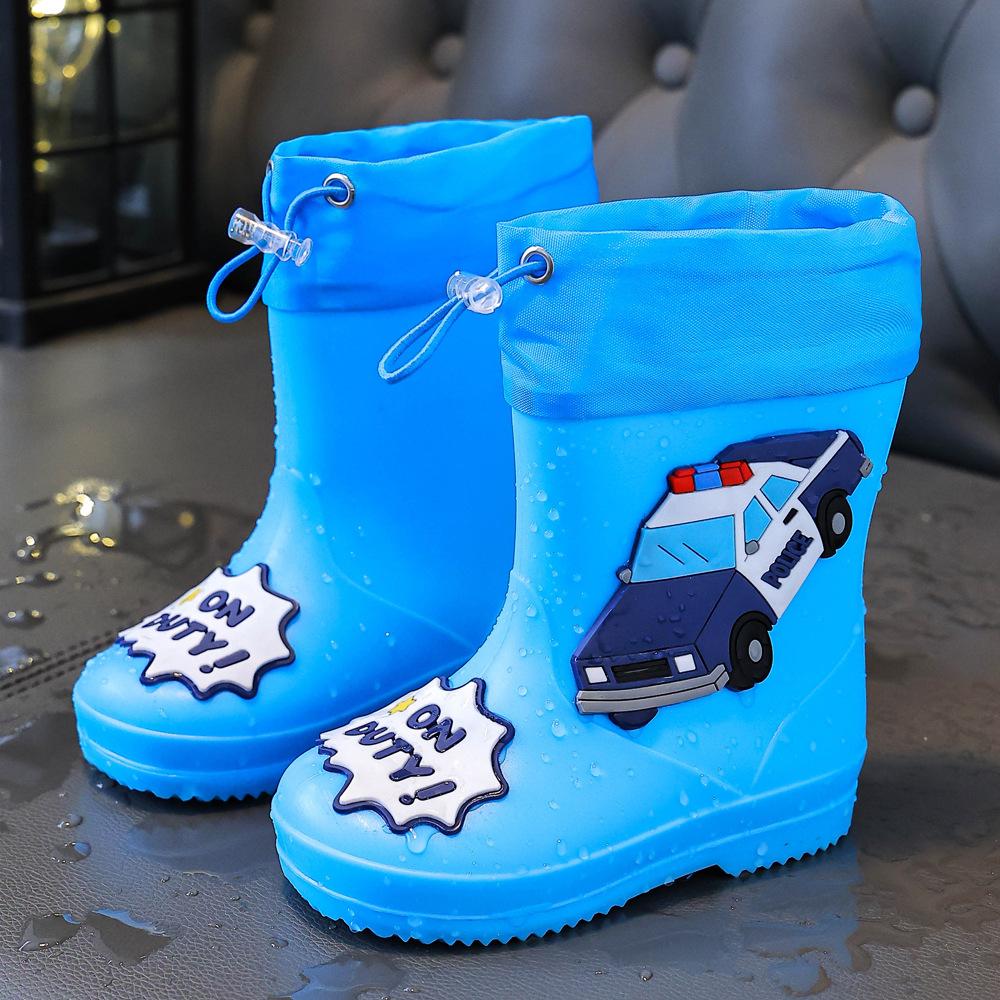Girls' Rain Boots, Boys' Anti-slip Low-top Waterproof Shoes