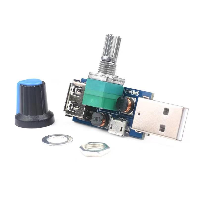 Mini USB Fan Speed Controller: Silent, Adjustable Multi-Speed Airflow Regulator