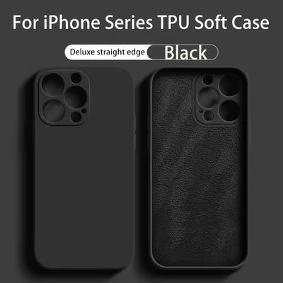 Luxury Original Silicone Phone Case For iPhone 16 15 14 13 12 Pro Max 16Plus Phone Cases Collision Protect Shockproof Soft Cover