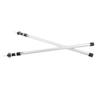 2pcs Camping Tent Poles Aluminum Alloy Adjustable 95 to 235cm Telescopic Canopy Supporting Rods with Storage Bag for