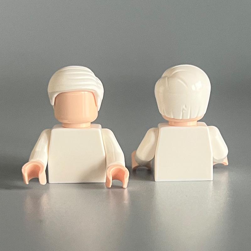 Compatible Lego Boy's Small Particle Hair Building Blocks MOC Parts DIY Assembly Toy Accessories