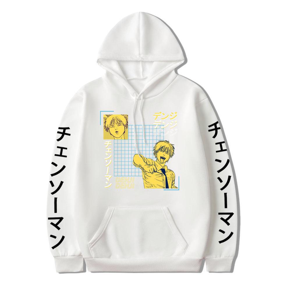 Chainsaw Man Anime Print Casual Hoodie - European Size