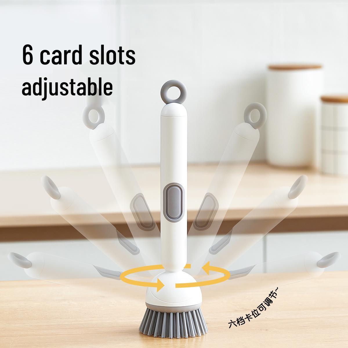Non-stick Multi-functional Long Handle Pot Scrubbing Brush
