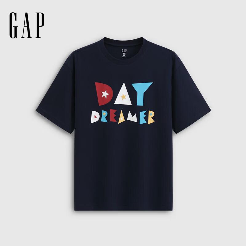 GAP Unisex 2026 Summer Letter Print Crew Neck T-Shirt M