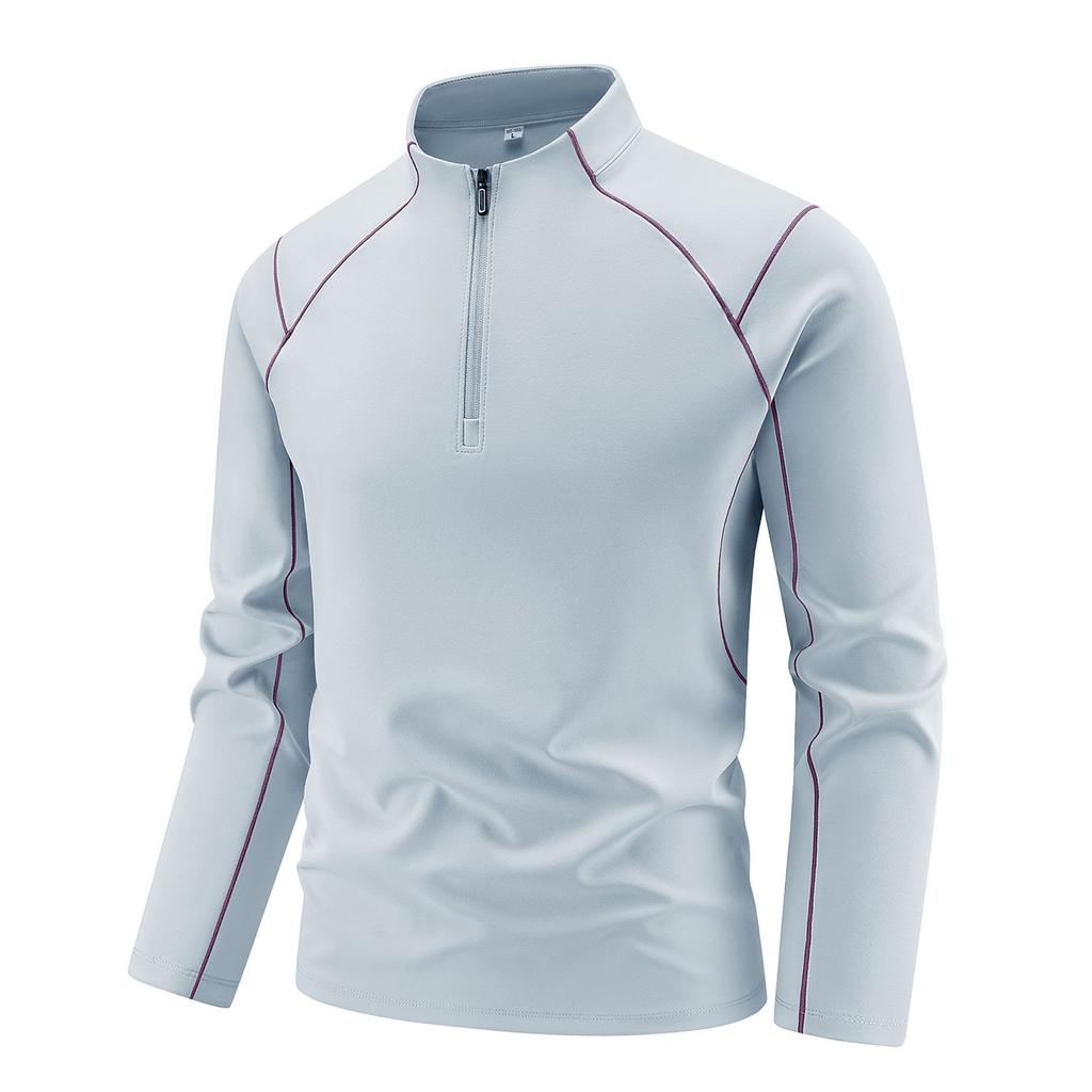 T-shirt Athlétique à Manches Longues à Séchage Rapide pour Hommes pour la Course à Pied et l'Entraînement