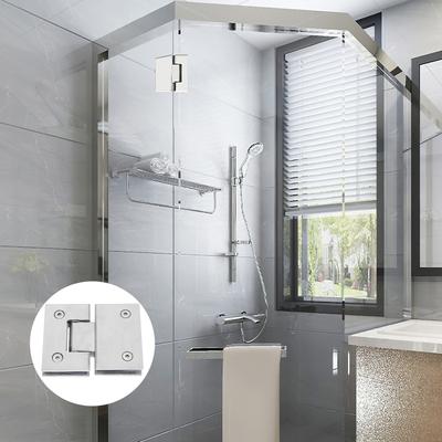 Premium Glass Shower Door Hinge Stainless Steel Sturdy Non-Slip Secure Fit Smooth Operation No Noise Ideal for Hotel Bathroom