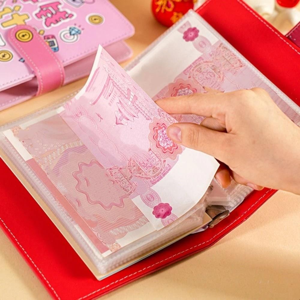 Handbook Saving Money Binder Wallet Storage Account Book Detachable Budget Binder with Lock Family
