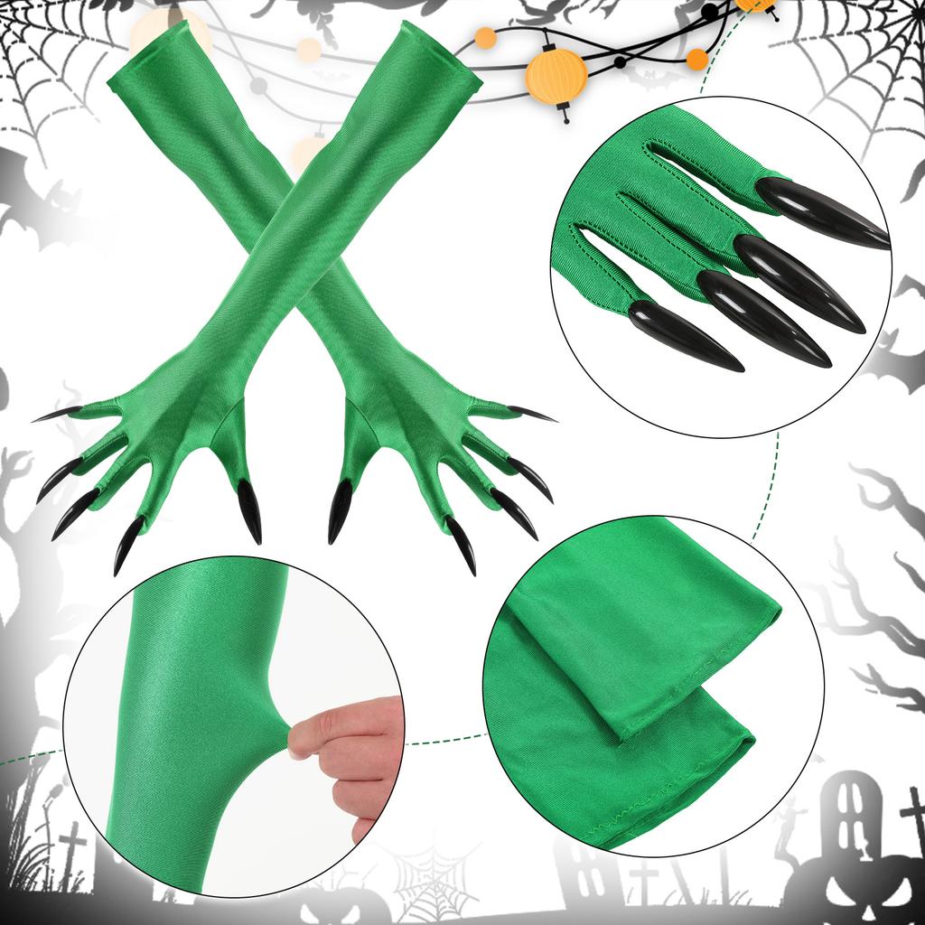 Halloween Witch 4-piece Festival Party Dress Up Props, Holiday Gifts For Friends