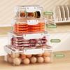 Fruit Storage Containers Fresh Food Containers Fridge Clear Fruit Organizer Refrigerator Multifunctional Meal Prep Lunch Box
