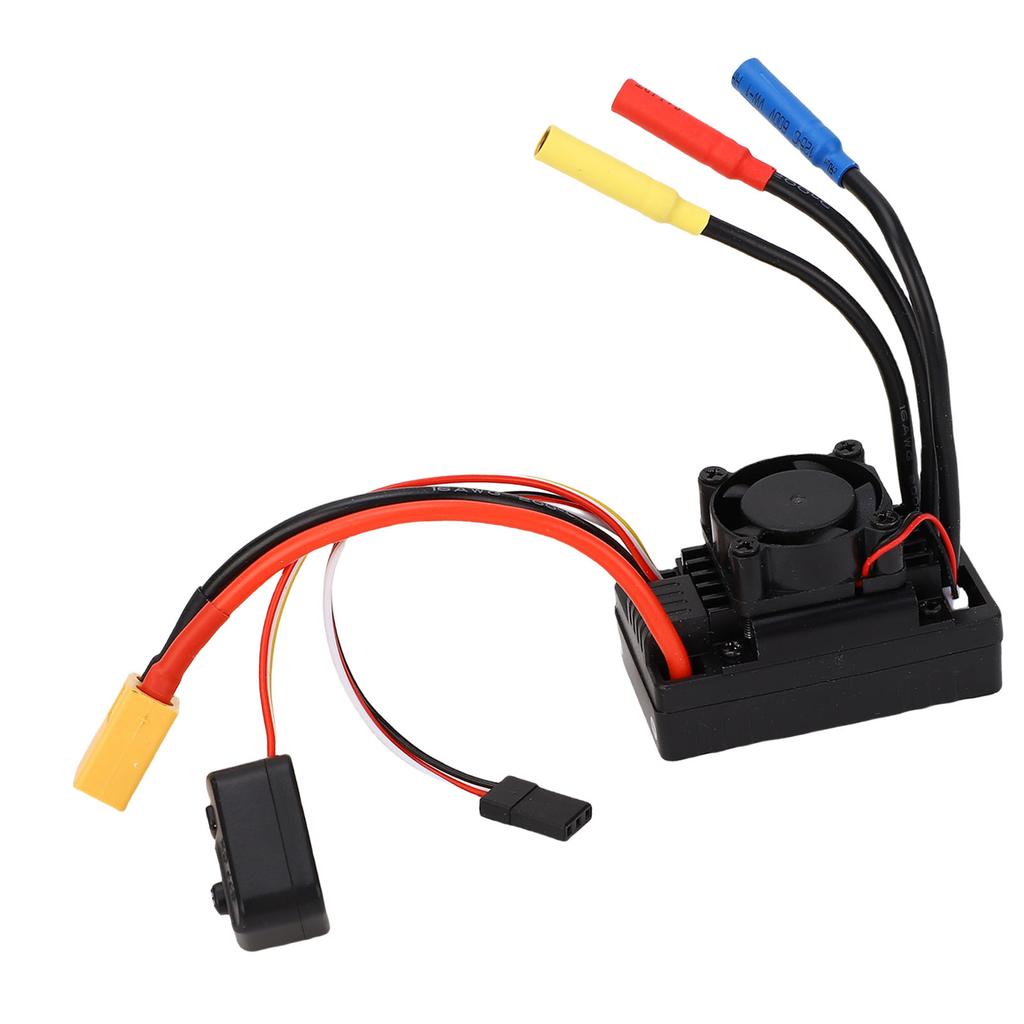Brushless ESC Replacement for Buggy 1:10 On Road Off Road RC Electronic Speed Controller with Cooling Fan 60A