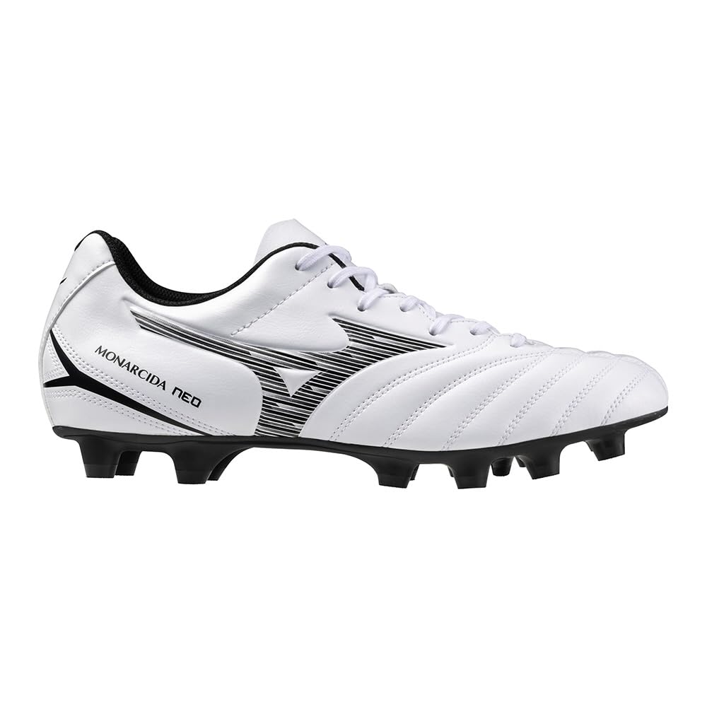Mizuno Ghete de fotbal Monarcida NEO 3 SELECT 3E, fotbal, late, ușoare, alb/negru, 25,5 cm,