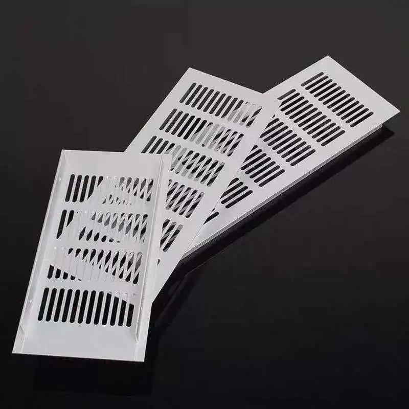 15cm-60cm Stop Aluminium Kratka Wentylacyjna Perforowana Płyta Siatka Kratka Wentylacyjna Do Szafy Szafki na Buty Dekoracyjna Pokrywa