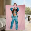 Singer E-Emilia Mernes Mp3 Music Blanket Skin friendly comfort warm soft plush blanket suitable sofa living room office bedroom