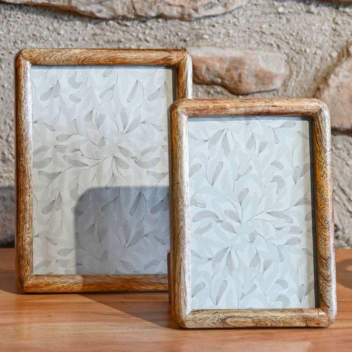 Fotorahmen - WADIGA - 13x18cm - Akazienholz - Rechteckig - Zeitgenössisch