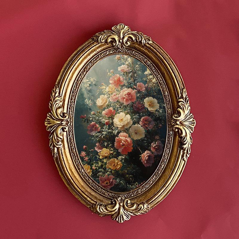 European Relief Sculpture Resin Photo Frame Platform Decoration Wall Mounted Photo Frame Can  Placed or Hung Picture Frame Home