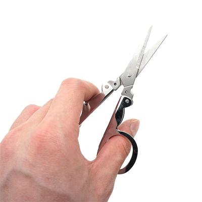 Stainless Steel Small Scissors Pocket Portable Foldable Travel Scissors Craft Cutter