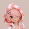 Anime Rem/Ram Figure Sitting pose  Instant Noodles Press Action Figure Swimsuit Model Desktop Ornaments Collection toy Gifts