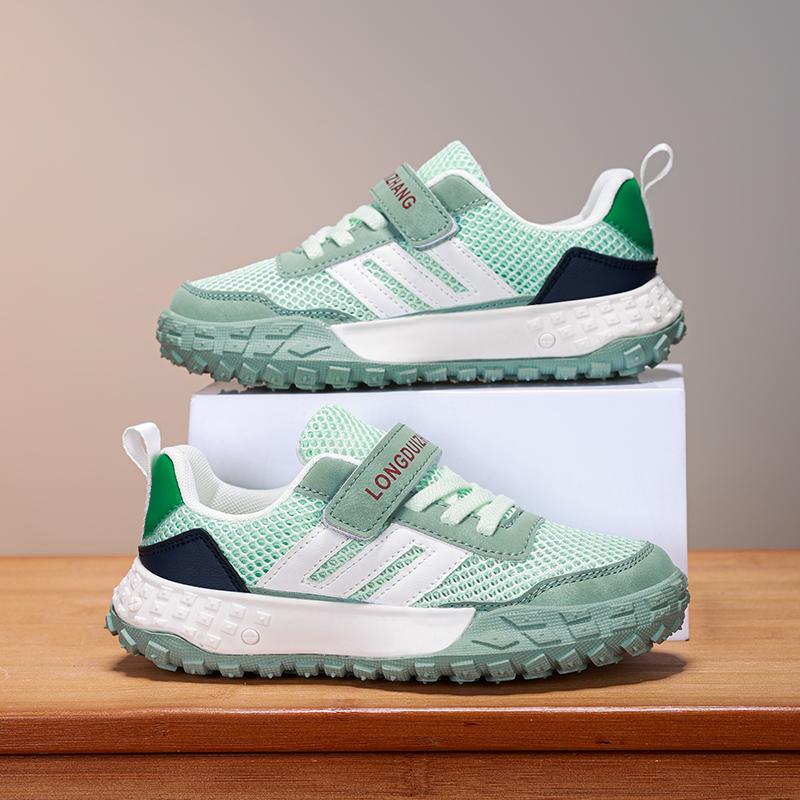 

Детская дышащая повседневная обувь с одинарной сеткой, детская спортивная обувь для бега для студентов, удобные спортивные кроссовки для мальчиков и девочек 28 зелёный